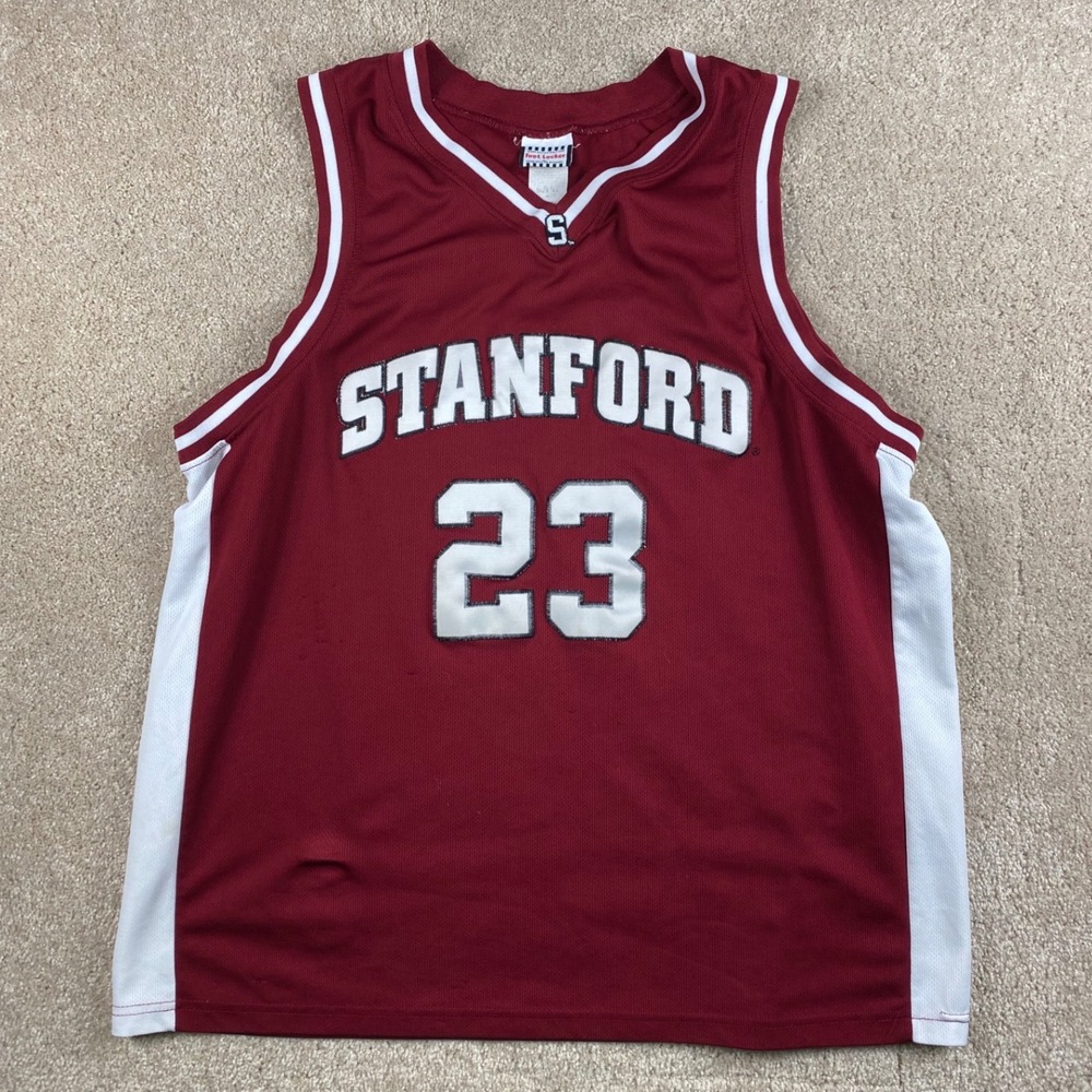 Vintage Stanford Cardinal Basketball Jersey 23 Foot Locker Team Edition Mens XL